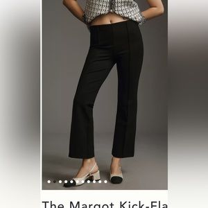 Anthro Maeve Margot Kick-flare cropped pants